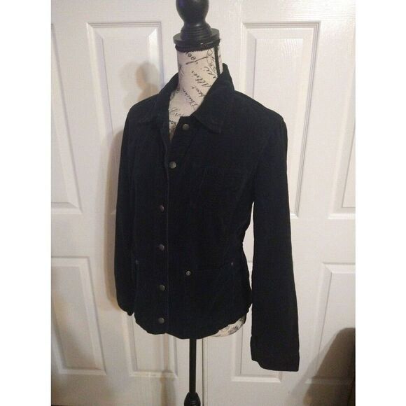 Chico's Black size one corduroy jacket - Picture 4 of 8